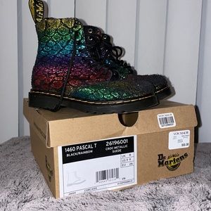 Dr. Martens Airwair Metallic Suede toddler